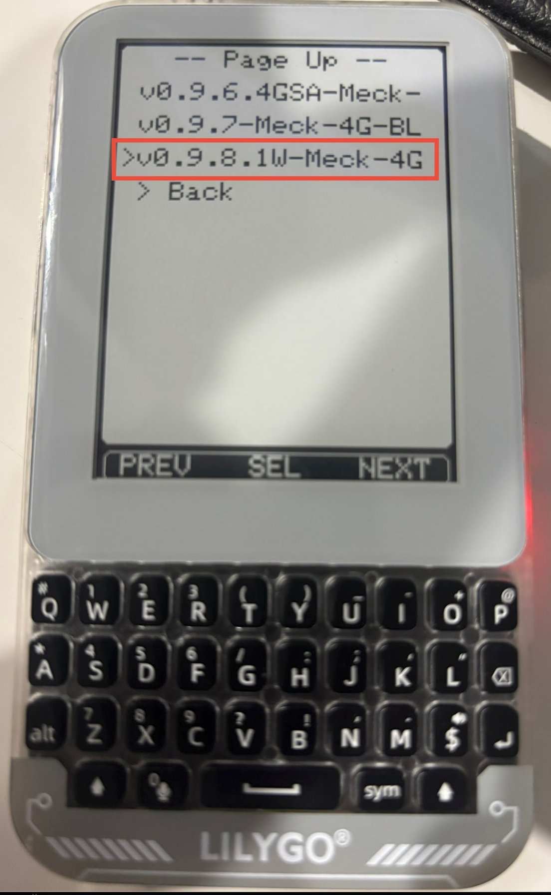 Select the firmware file