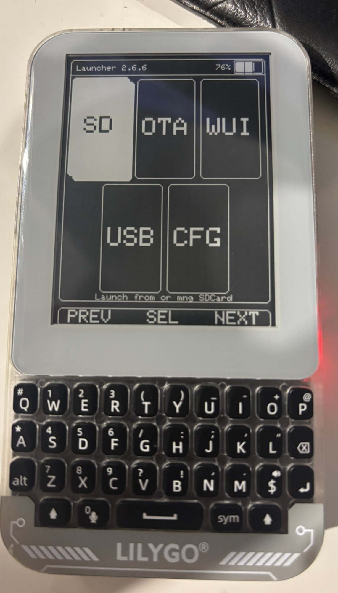 SD button on Launcher home