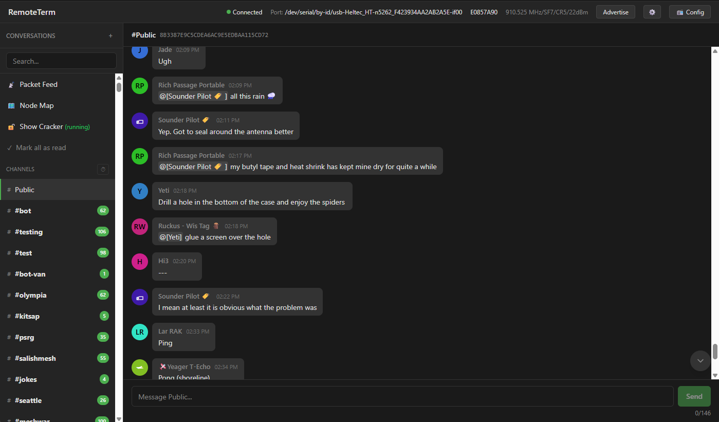 Screenshot of the application's web interface