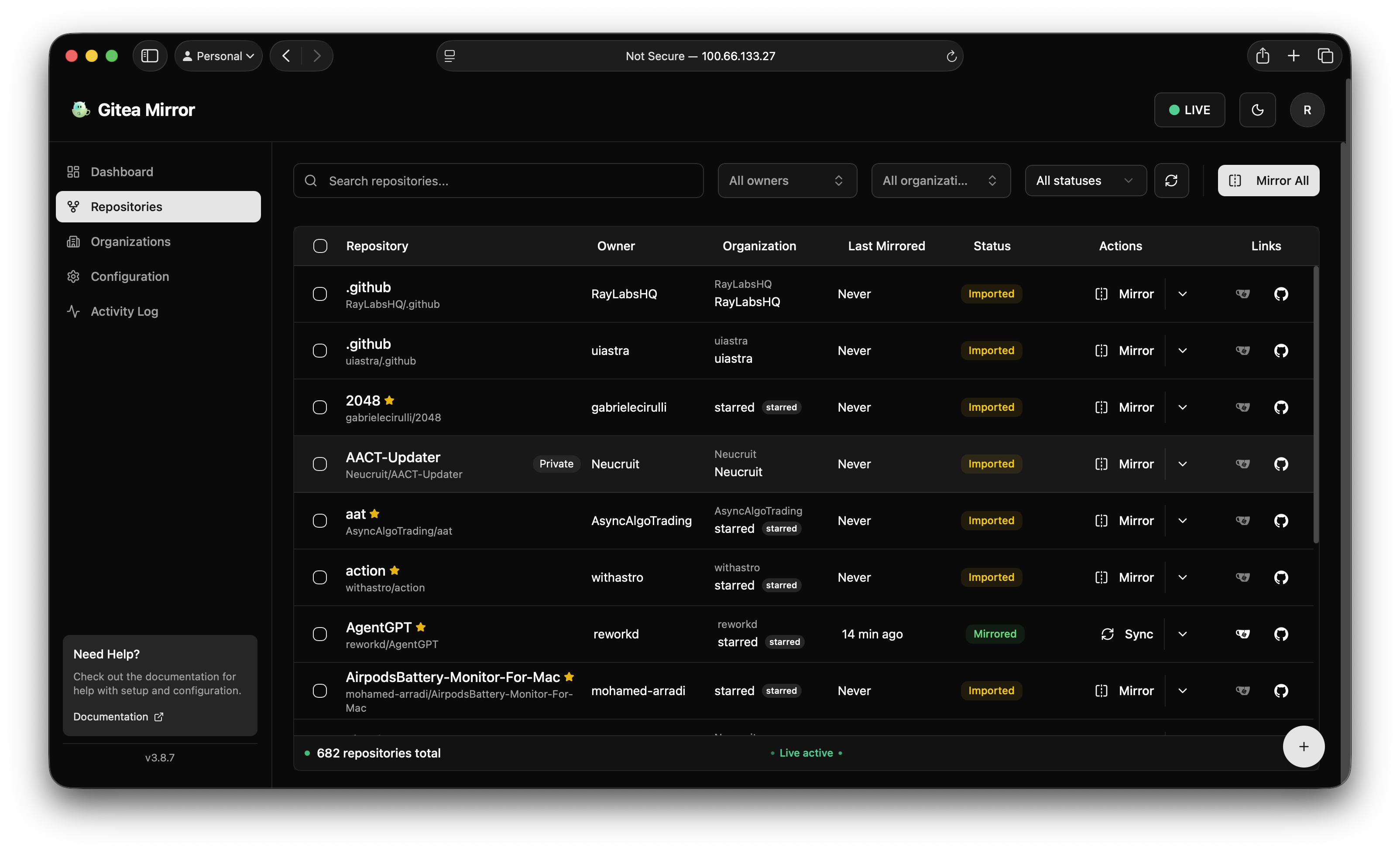 Repositories