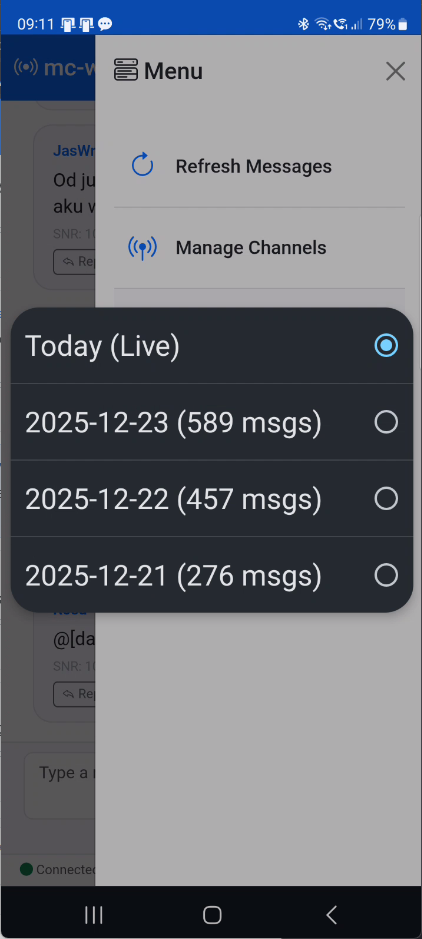 Message history