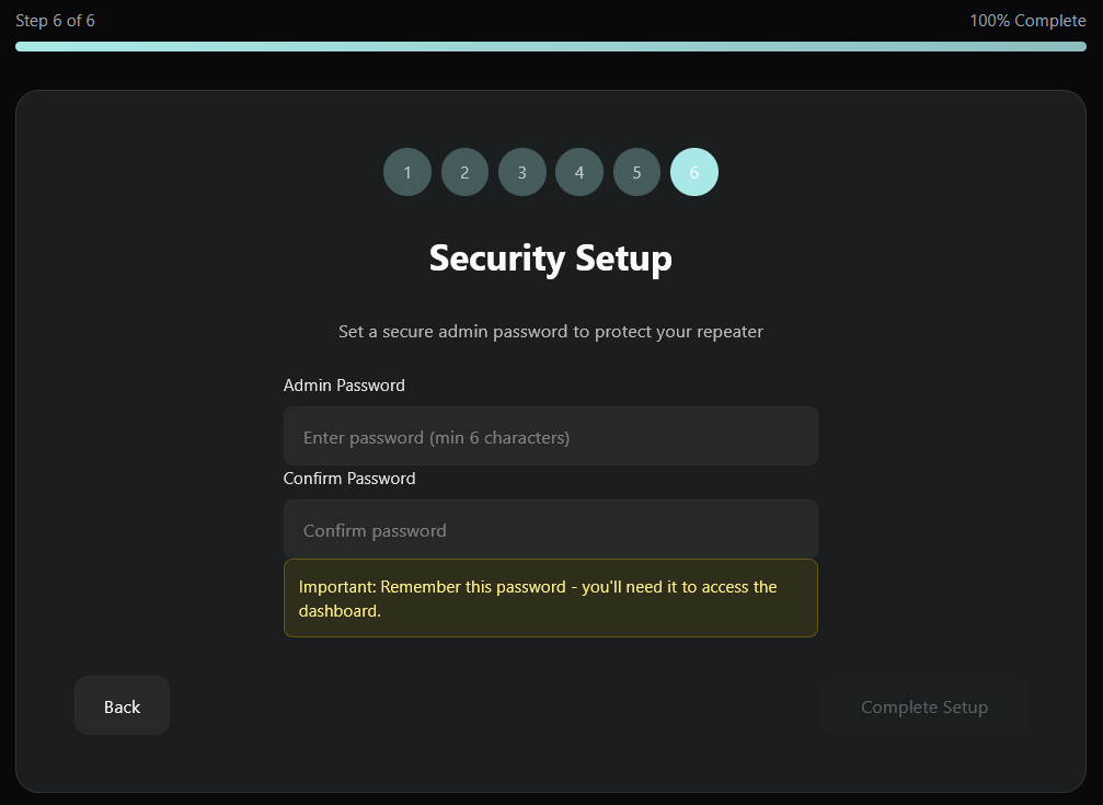 Onboarding Step 6