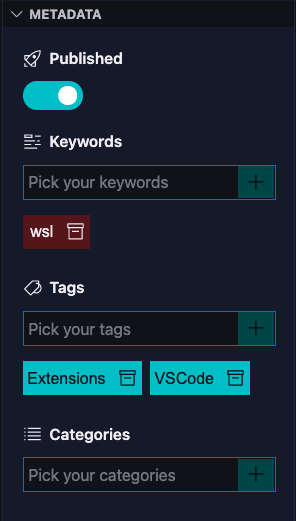 Article metadata
