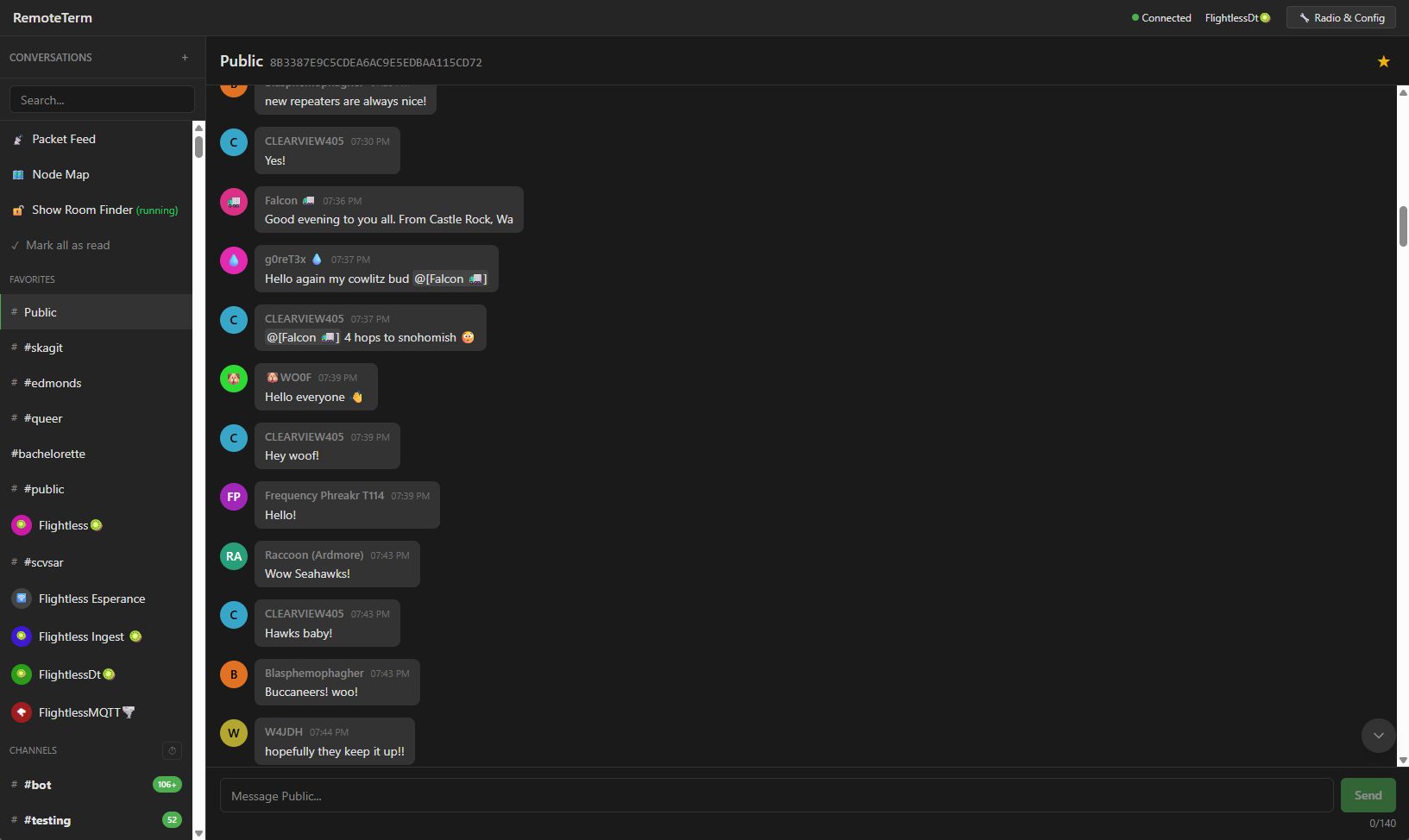 Screenshot of the application's web interface