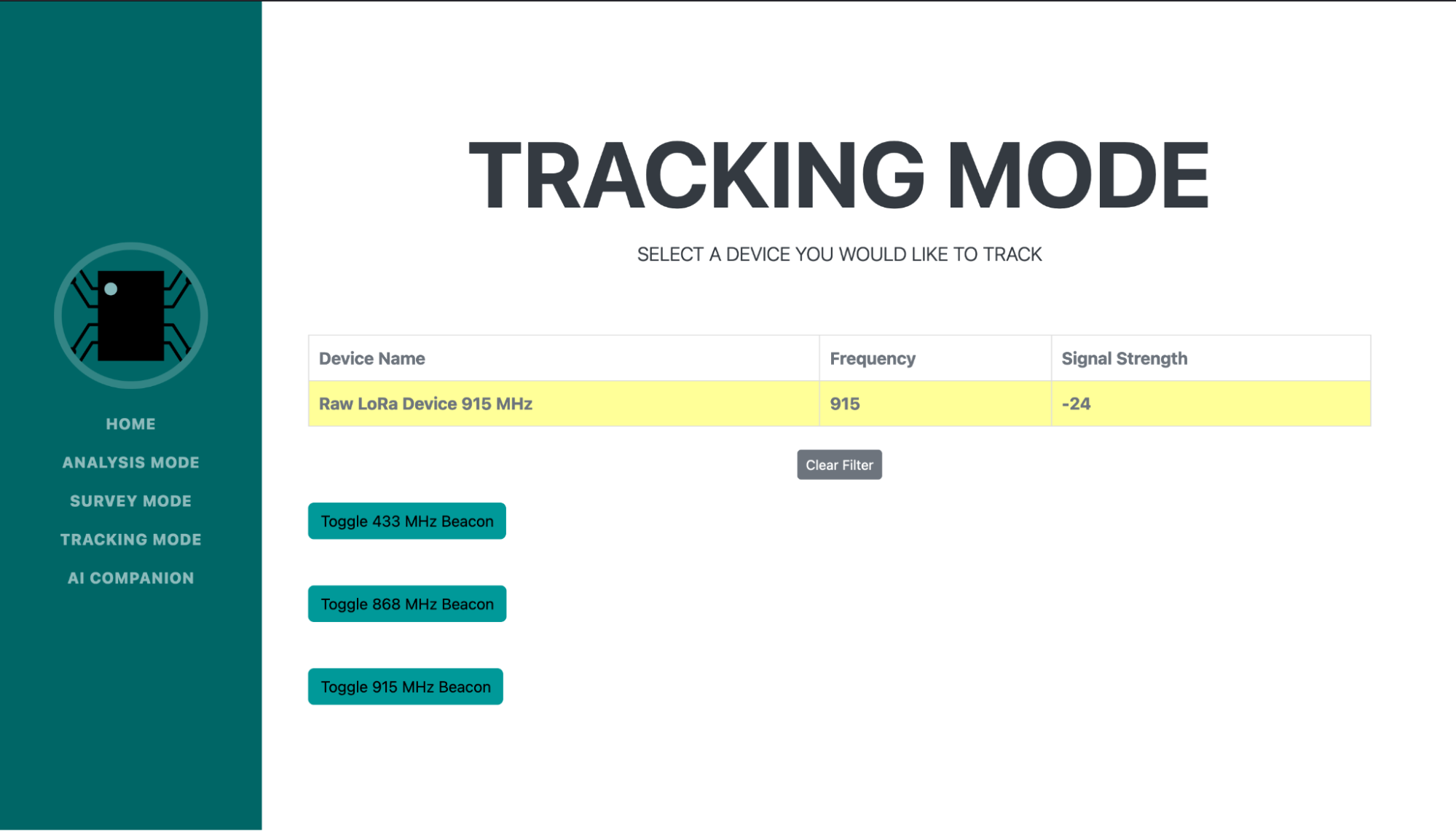 tracking-mode