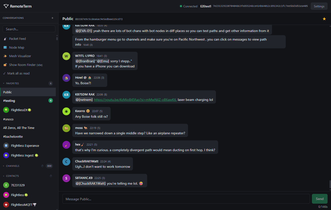 Screenshot of the application's web interface